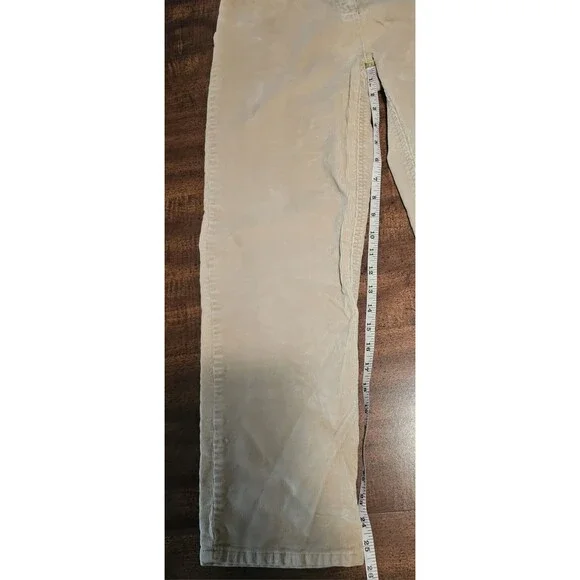 Charter Club Khaki Corduroy Pants Preppy Size 6 Petite Laura-Fit Full Length - Picture 8 of 8